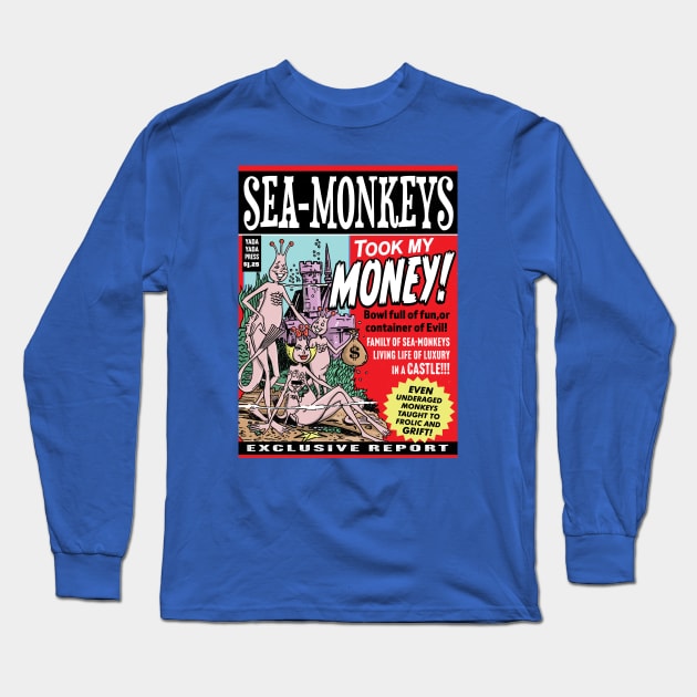 Sea-Monkey exclusive Long Sleeve T-Shirt by Raging Sockmonkey